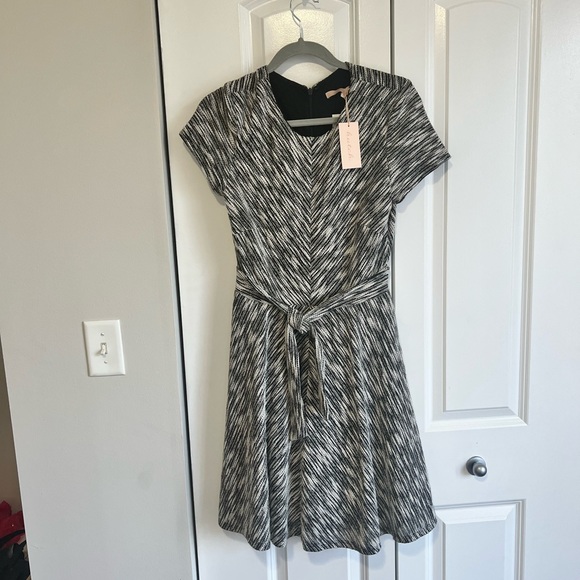 Anthropologie Hutch Dress NWT Avery Fit & Flare Black White Size M BEAUTIFUL! - Picture 10 of 11